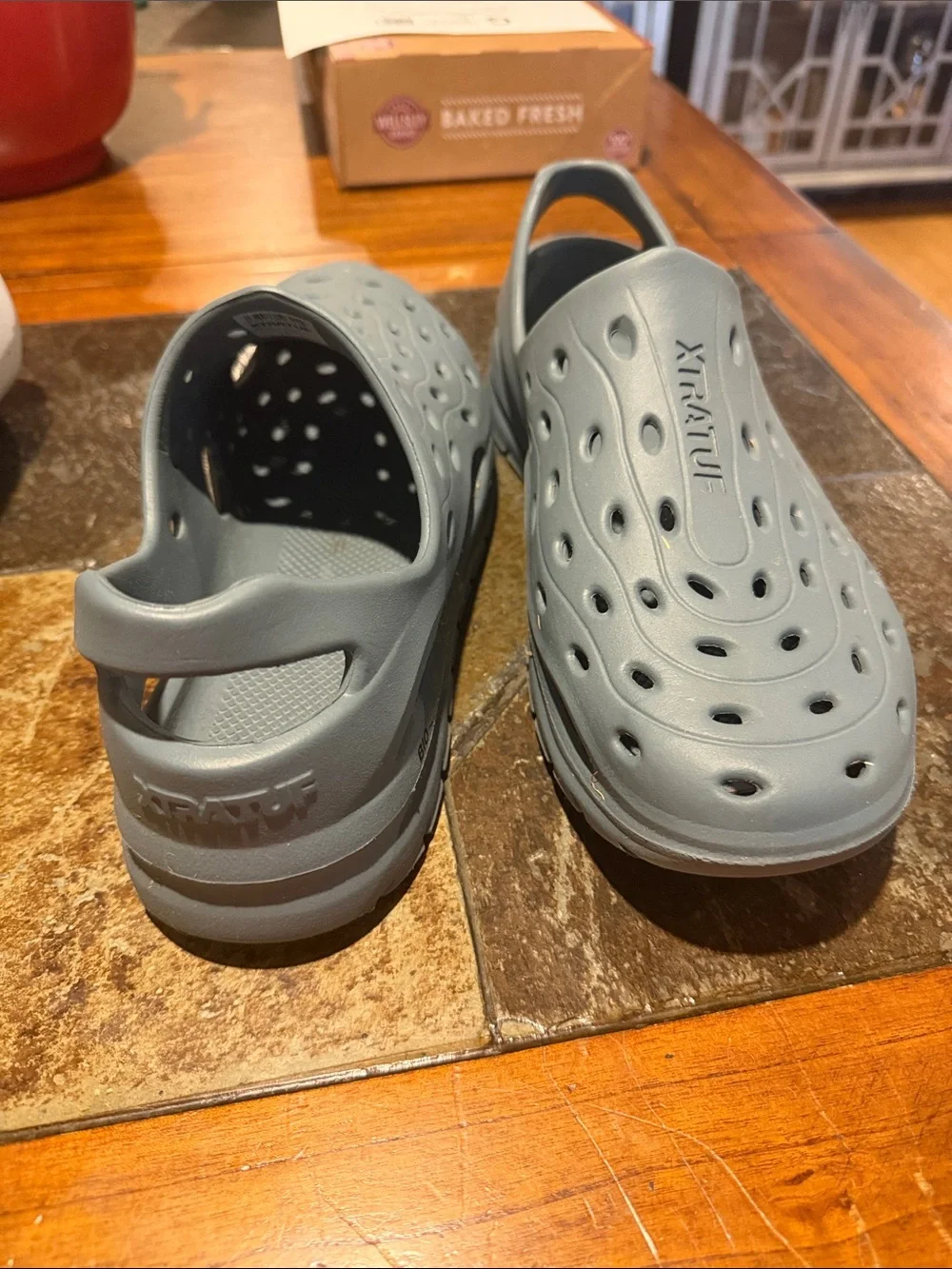 XTRATUF Men's Grey Slip-On Water-Ready Clog